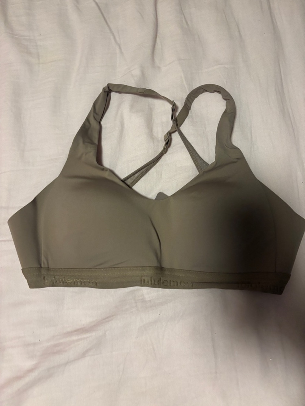 lululemon athletica Olive Green Strappy Sports Bra